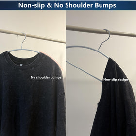 Cocomaya pack of 20 hangers keeps closet organized and consistent.