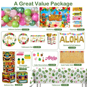 cocomigo aloha-foil-balloons add a shimmering focal point to celebrations.