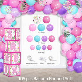 Cocomigo aluminum balloons in pink provide festive accents