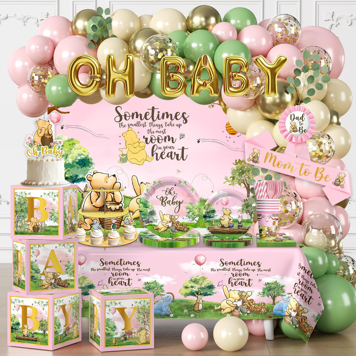 Cocomigo bear arch kit creates a focal point for charming bear-themed photos.