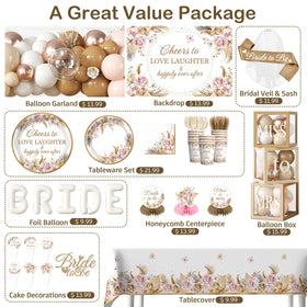 Cocomigo boho bridal shower cake topper enhances cake styling