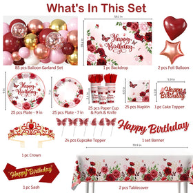 Cocomigo burgundy banner in rose gold tones for cohesive decor