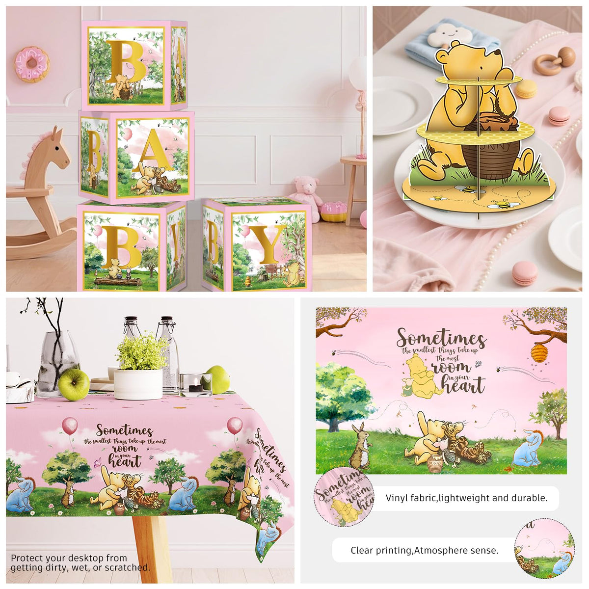 Cocomigo cake toppers elevate dessert display with whimsical bear accents.