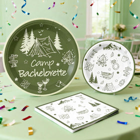 Cocomigo camp bachelorette sash highlights the guest of honor