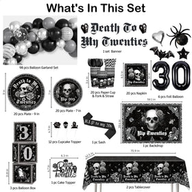 Cocomigo backdrop with roses and skulls for dramatic mood