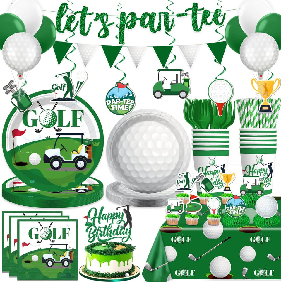 cocomigo golf party decorations pre-strung banner adds instant color to the venue