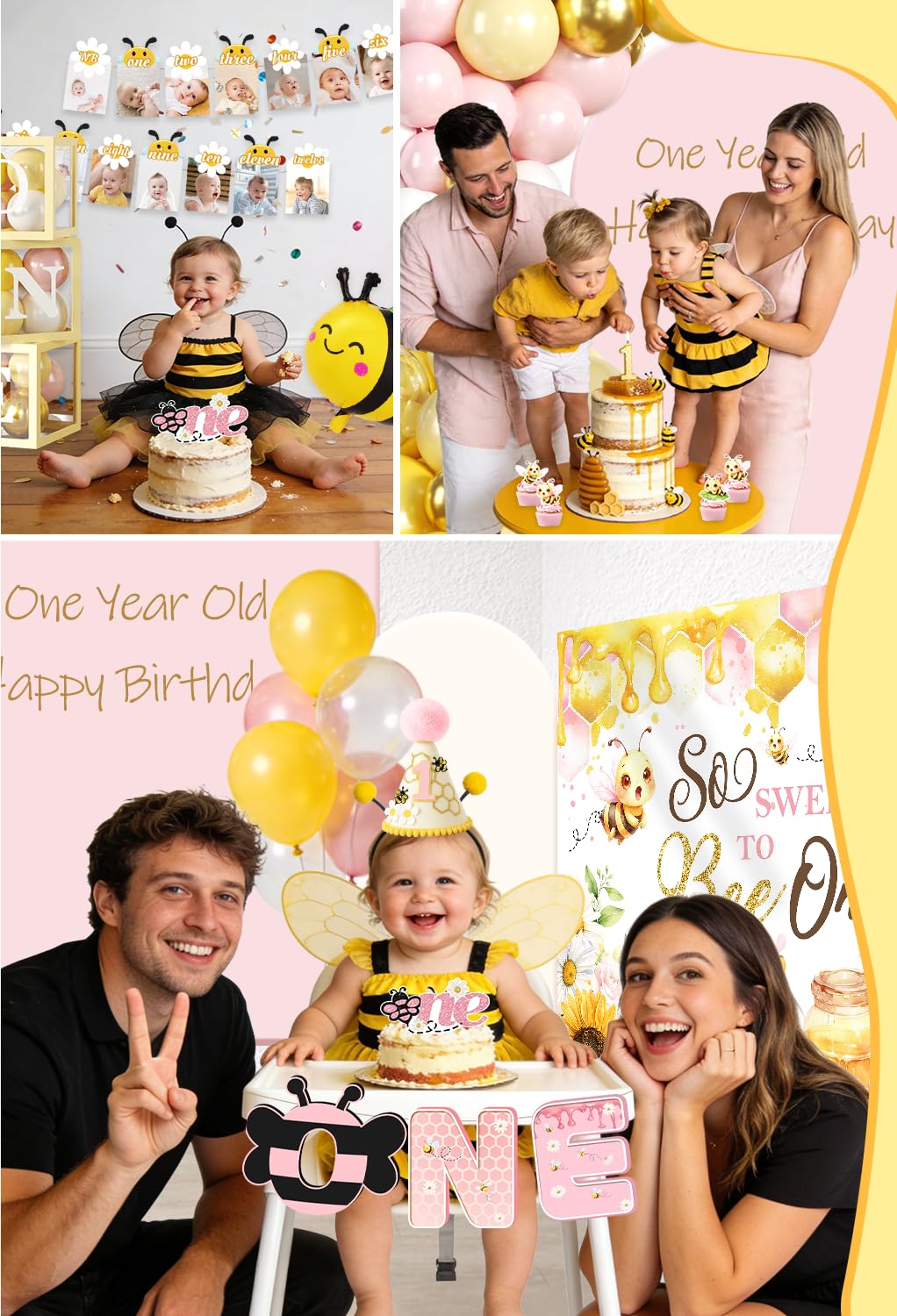 Cocomigo high-chair banner highlights the birthday moment for photos.