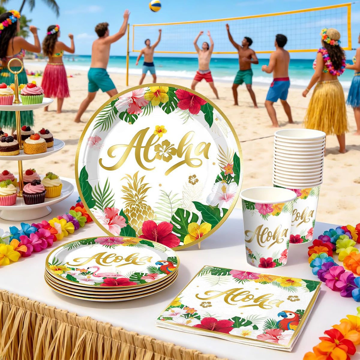 cocomigo honeycomb toppers complement cupcakes with sunny tropical flair.