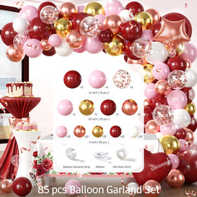 Cocomigo latex balloons in three sizes for variety