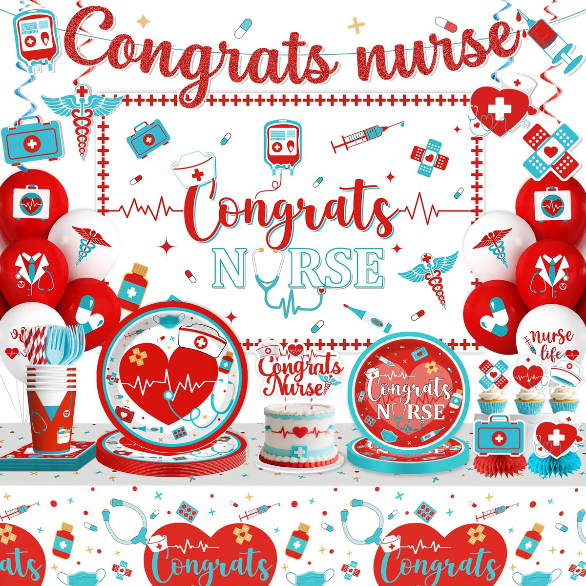 Cocomigo nurse graduation banner for a bold welcome
