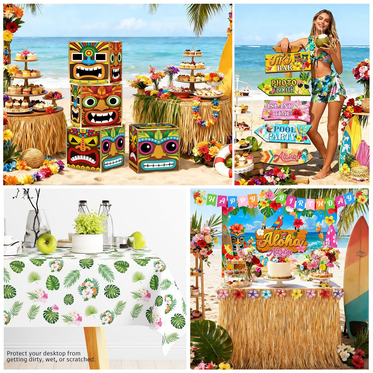 cocomigo palm-leaves decor adds lush greenery to party spaces.
