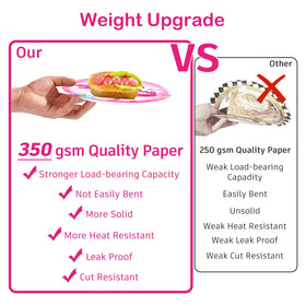cocomigo pink dinosaur nine-inch plates for generous servings.