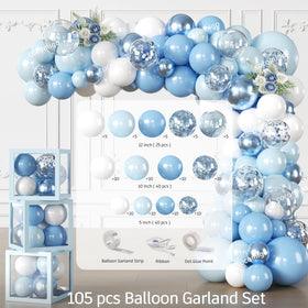Cocomigo plates and cups set ensures easy serving and a cohesive blue theme.