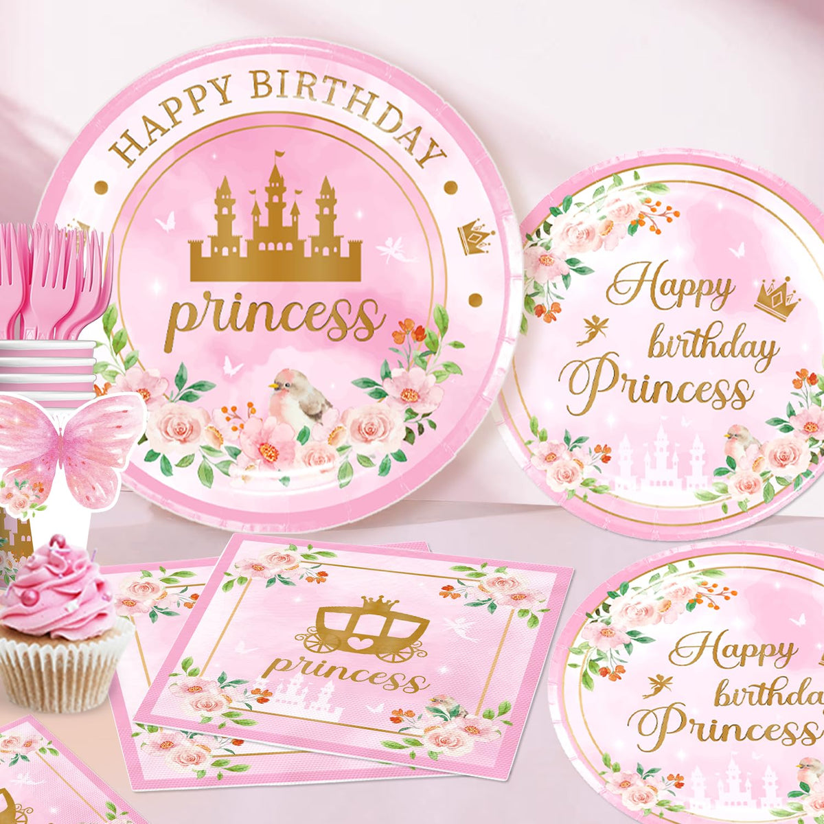 Cocomigo princess honeycomb centerpieces create depth for photos and tables