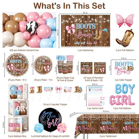 Cocomigo reveal balloon 36 inches ready for dramatic gender reveal moment.