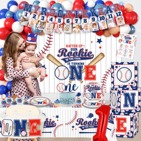 Cocomigo Rookie Year 32 inch number 1 balloon highlights the milestone year