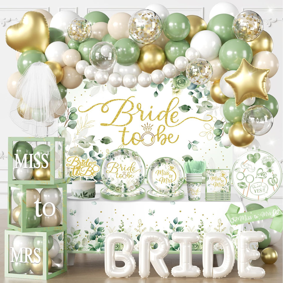 cocomigo sage green bridal backdrop adds cohesive style for photos