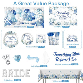 Cocomigo something-blue cake topper highlights the celebration