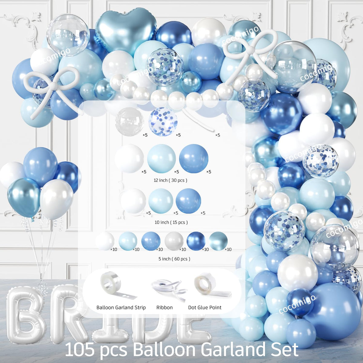 Cocomigo something-blue napkins and cutlery for seamless hosting
