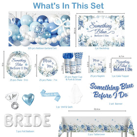 Cocomigo something-blue veil and sash for coordinated look