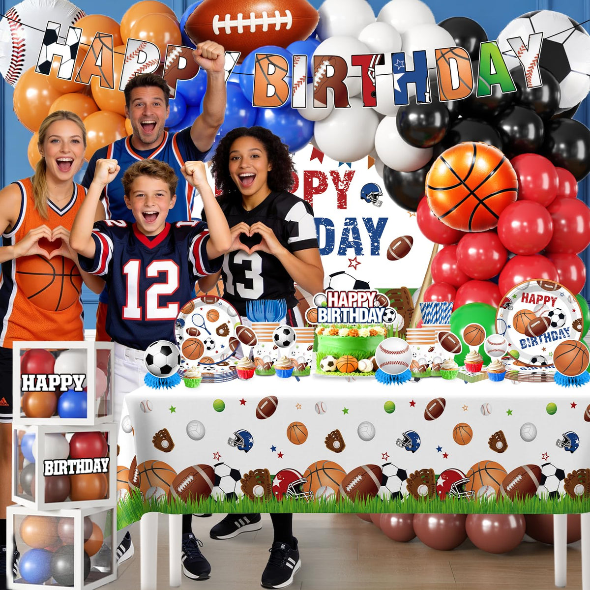 Cocomigo foil balloons provide bright, eye-catching decor throughout the event.