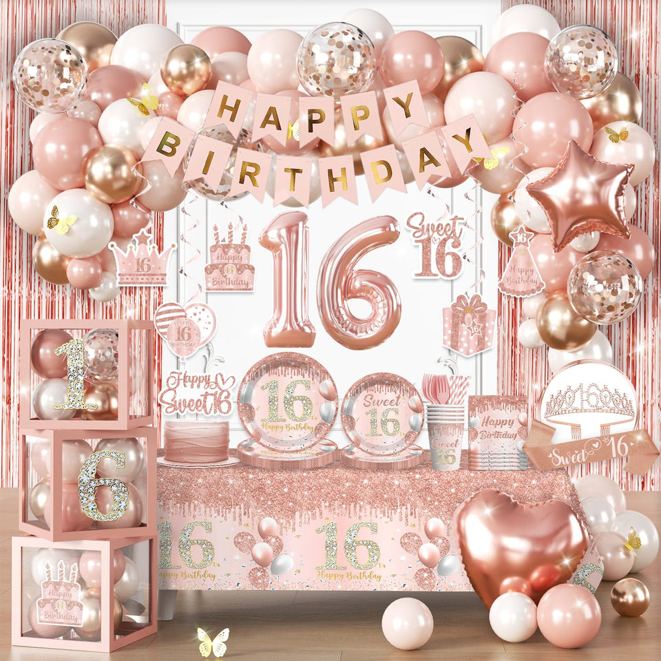 Cocomigo Sweet 16 banner for a photo ready setup