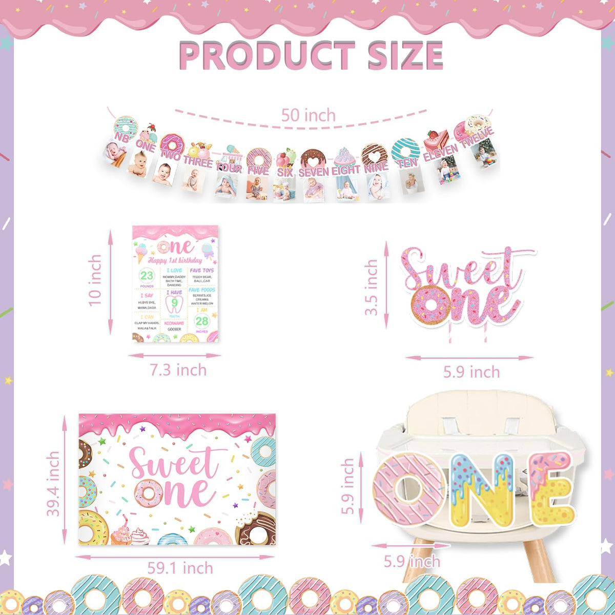Cocomigo Sweet One backdrop provides a soft, durable focal point for party photos