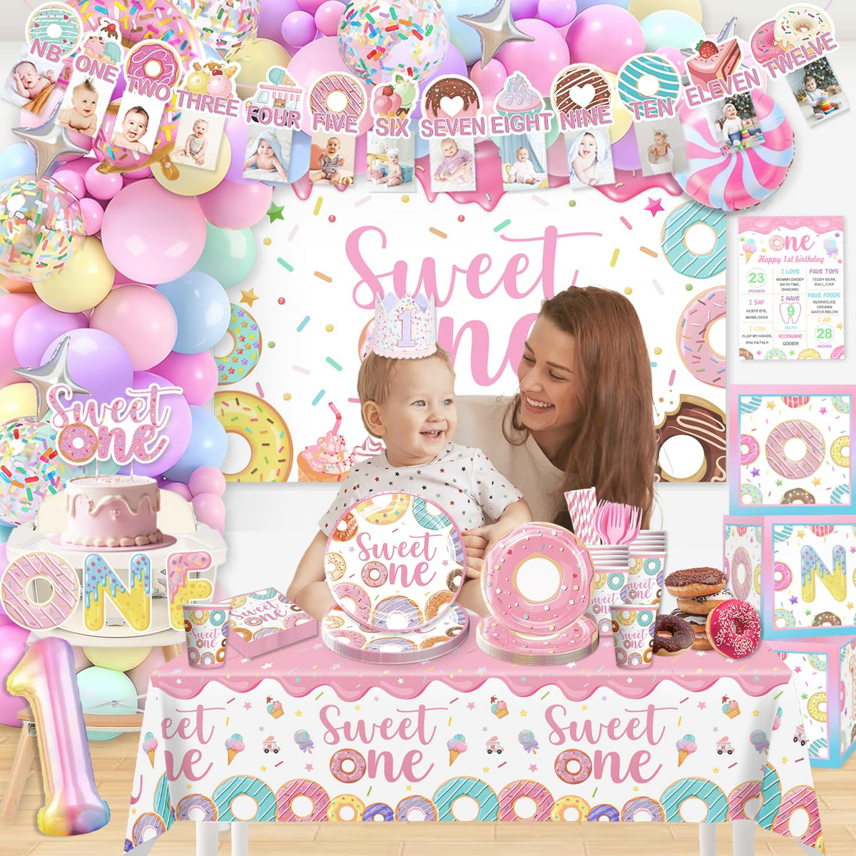 Cocomigo Sweet One dinner plates support safe, sturdy serving for kids party foods