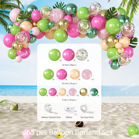 cocomigo umbrella toppers complete tropical table decor ensemble.