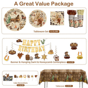 Cocomigo Western cupcake toppers decorate treats with western flair