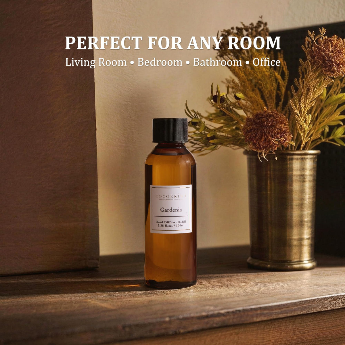 COCORRÍNA 18-fiber reeds ensure strong scent throw from first use