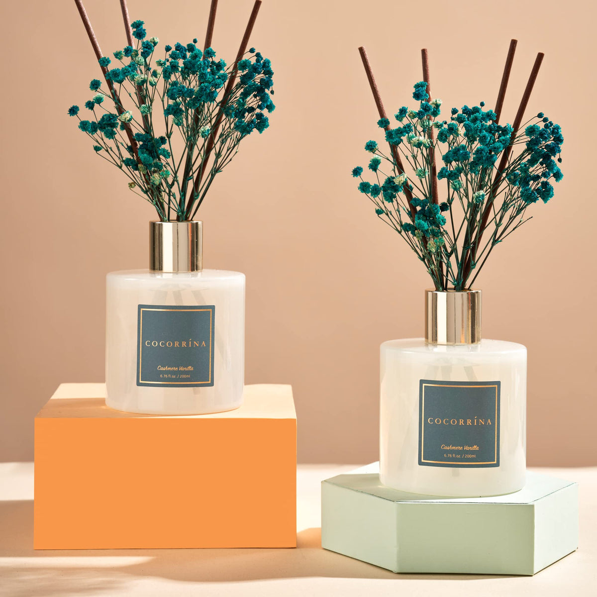 COCORRINA cashmere vanilla diffuser 2 pack adds warm sweetness to any room.