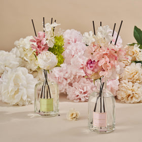 COCORRINA Cherry Blossom diffuser shows preserved flowers for elegant decor