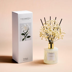 COCORRINA Gardenia preserved baby's breath adds natural decor and a soft scent