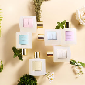 cocorrina lavender garden diffuser used in bathroom to create a relaxing atmosphere.