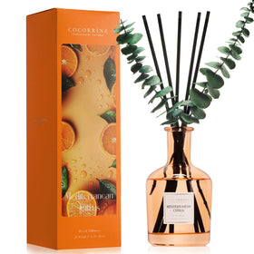COCORRÍNA Mediterranean Citrus Diffuser bottle delivering a long-lasting fragrance for living spaces.