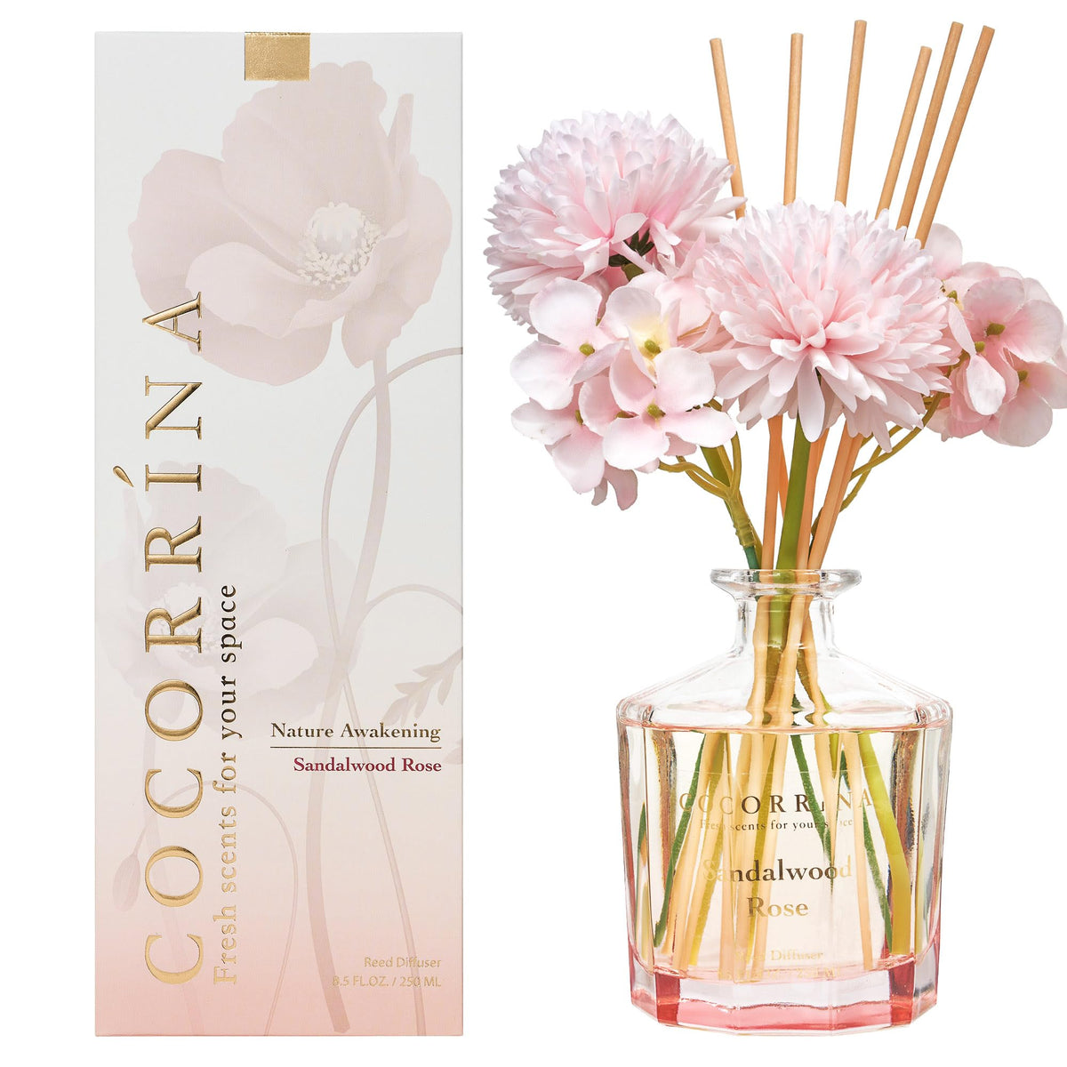 COCORRÍNA office setup diffuser offers subtle fragrance on desk.