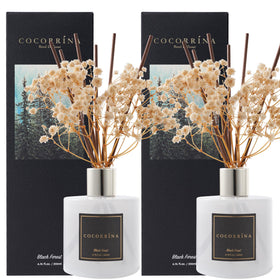 Cocorrina Black Forest diffuser pack showcasing 2-pack packaging for home or office