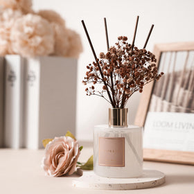 COCORRÍNA preserved baby breath flower decorates shelves with subtle fragrance