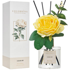 COCORRÍNA reed diffuser flowers inside, decorative botanicals emit a gentle fragrance