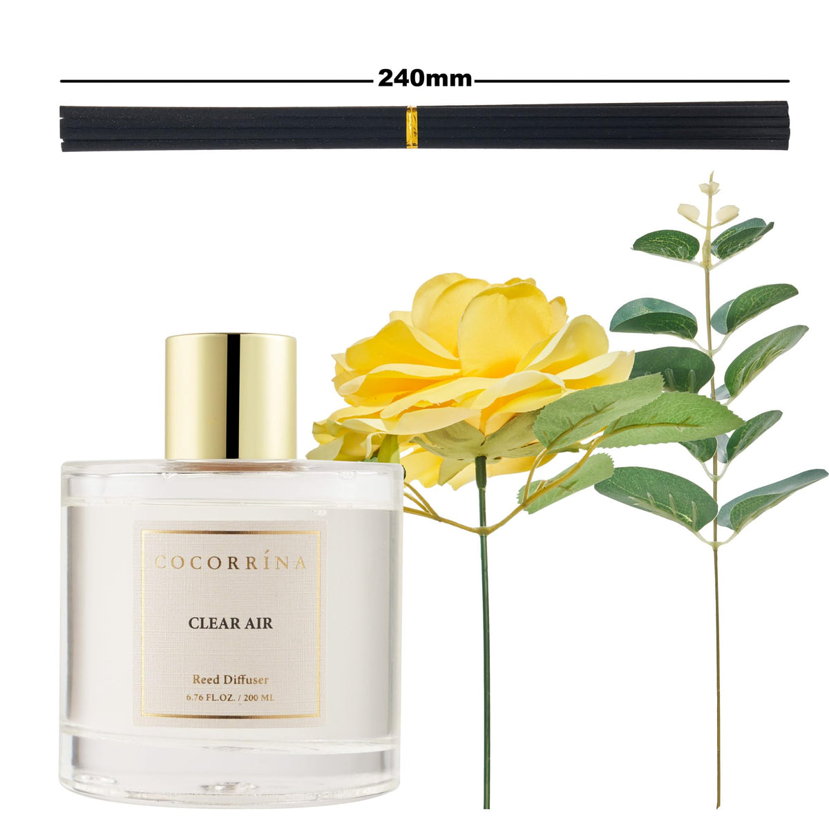 COCORRÍNA reed diffuser room diffusion, fills large spaces with floral notes