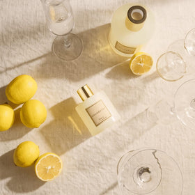 COCORRÍNA 6.7 oz glass bottle captures long-lasting scent in a stylish package.