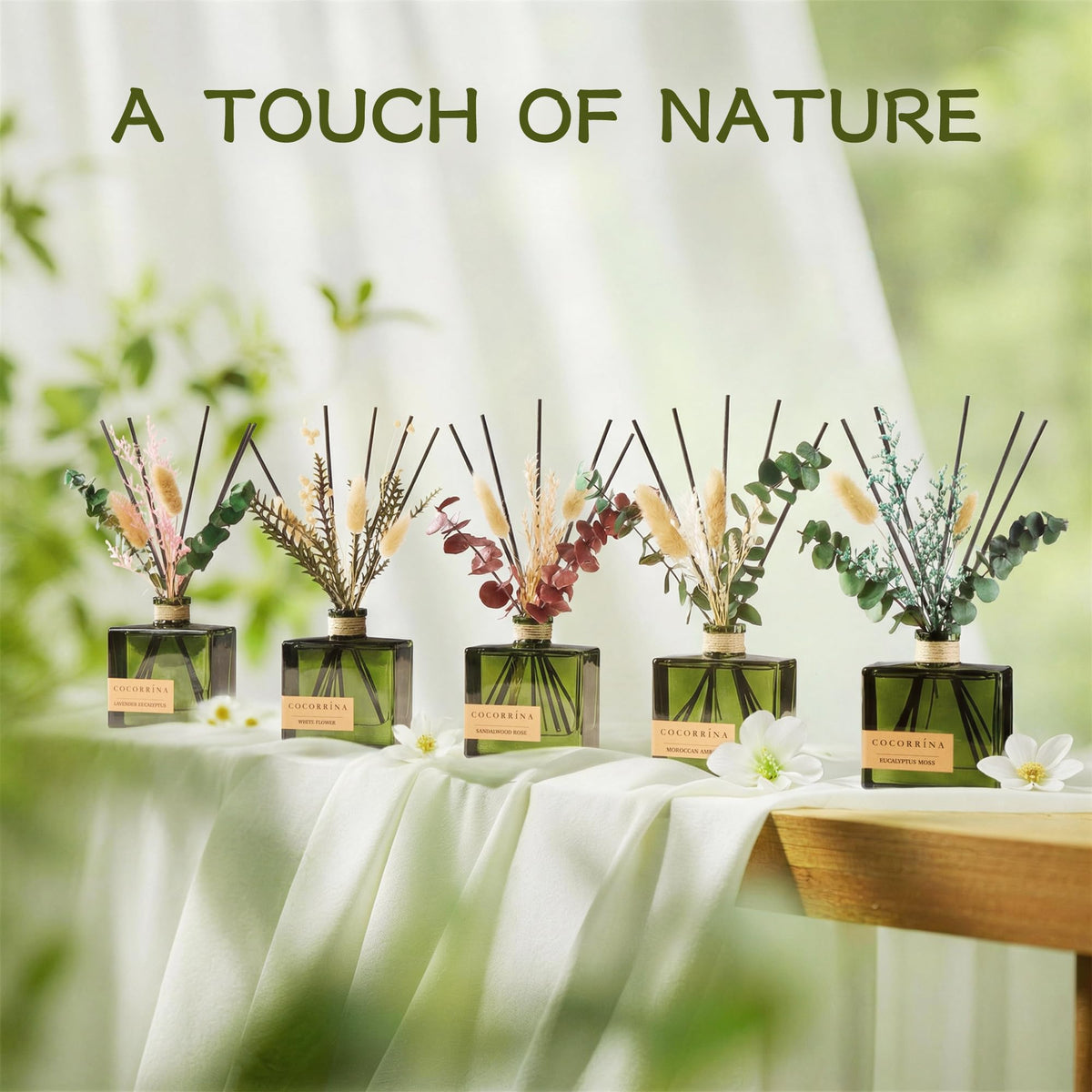 COCORRÍNA room decor inspiration with soothing lavender eucalyptus scent