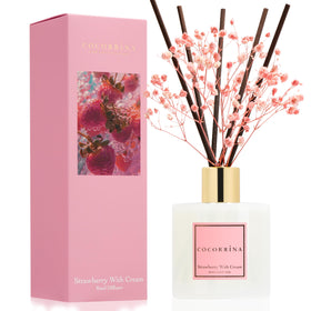 COCORRÍNA strawberry with cream diffuser bottle adds warm fragrance to any room