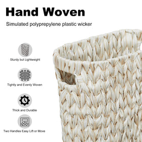 Coeusy compact 5-gallon waste basket, fits narrow spaces while remaining stylish.