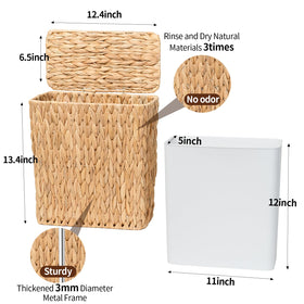 Coeusy durable iron frame provides sturdy support for the wicker.