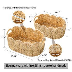 Coeusy multipurpose storage basket for magazines, toys, and toiletries.
