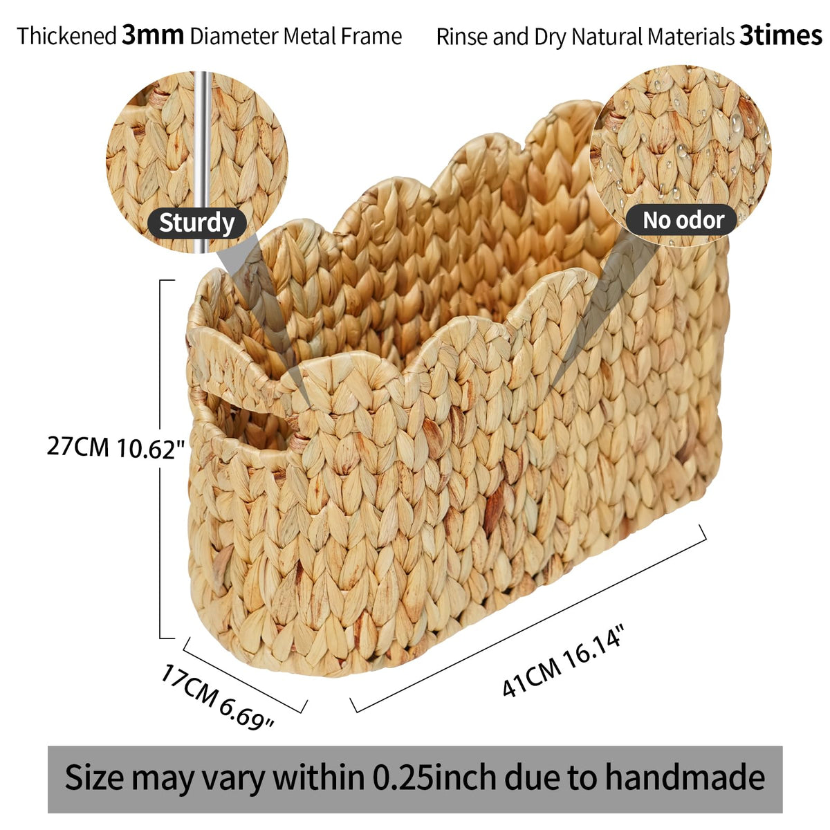 Coeusy narrow standing storage fits tight spaces while holding six toilet paper rolls.