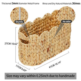 Coeusy narrow standing storage fits tight spaces while holding six toilet paper rolls.