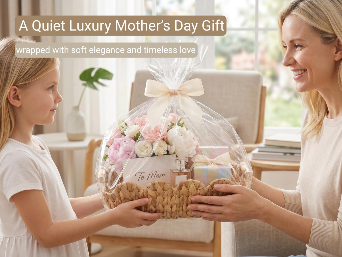 Coeusy two-pack wicker baskets ready for gifting or organization.